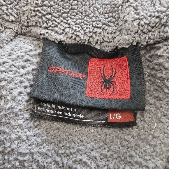 Spyder Boys full zip fleece jacket/ sweatshirt hoodie youth large - Picture 9 of 10